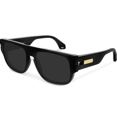 gucci square frame mens sunglasses front view|Gucci men's square frame sunglasses.